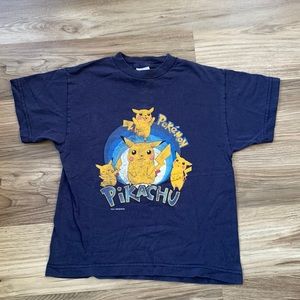 Vintage Pokémon Pikachu Shirt 1999 Nintendo Vintage Top Blue